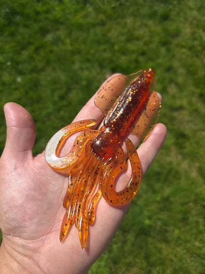 HitchHiker Baits Aussie Squid – 6" Soft Plastic Squid Bait