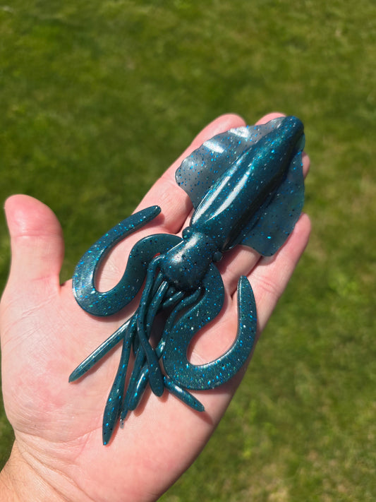 HitchHiker Baits Aussie Squid – 6" Soft Plastic Squid Bait