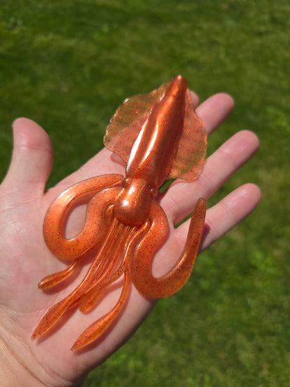 HitchHiker Baits Aussie Squid – 6" Soft Plastic Squid Bait